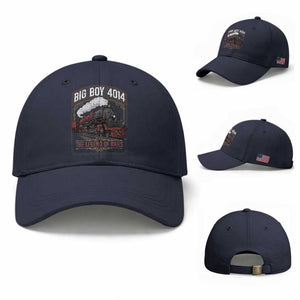Retro Emblem Classic Steam Train Baseball Cap Locomotive Heritage Pride Legend of the Rails