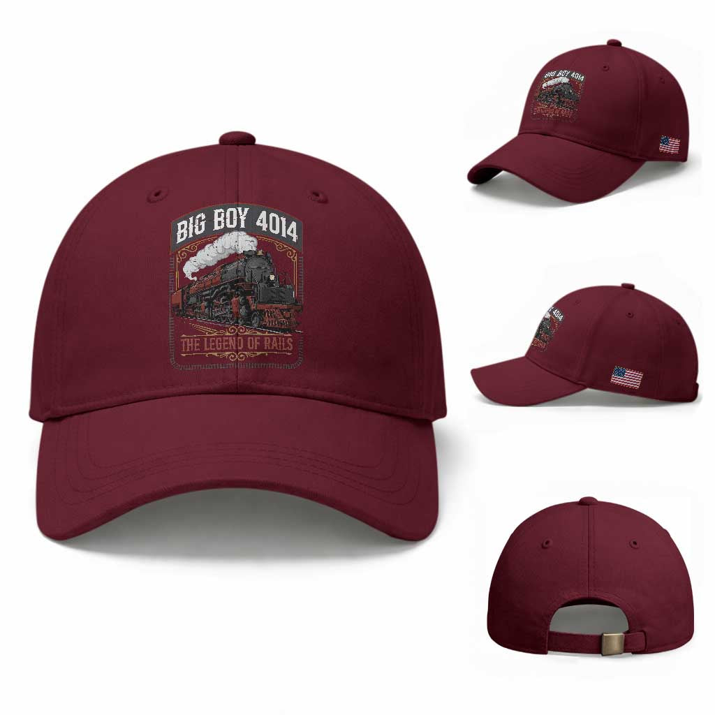Retro Emblem Classic Steam Train Baseball Cap Locomotive Heritage Pride Legend of the Rails