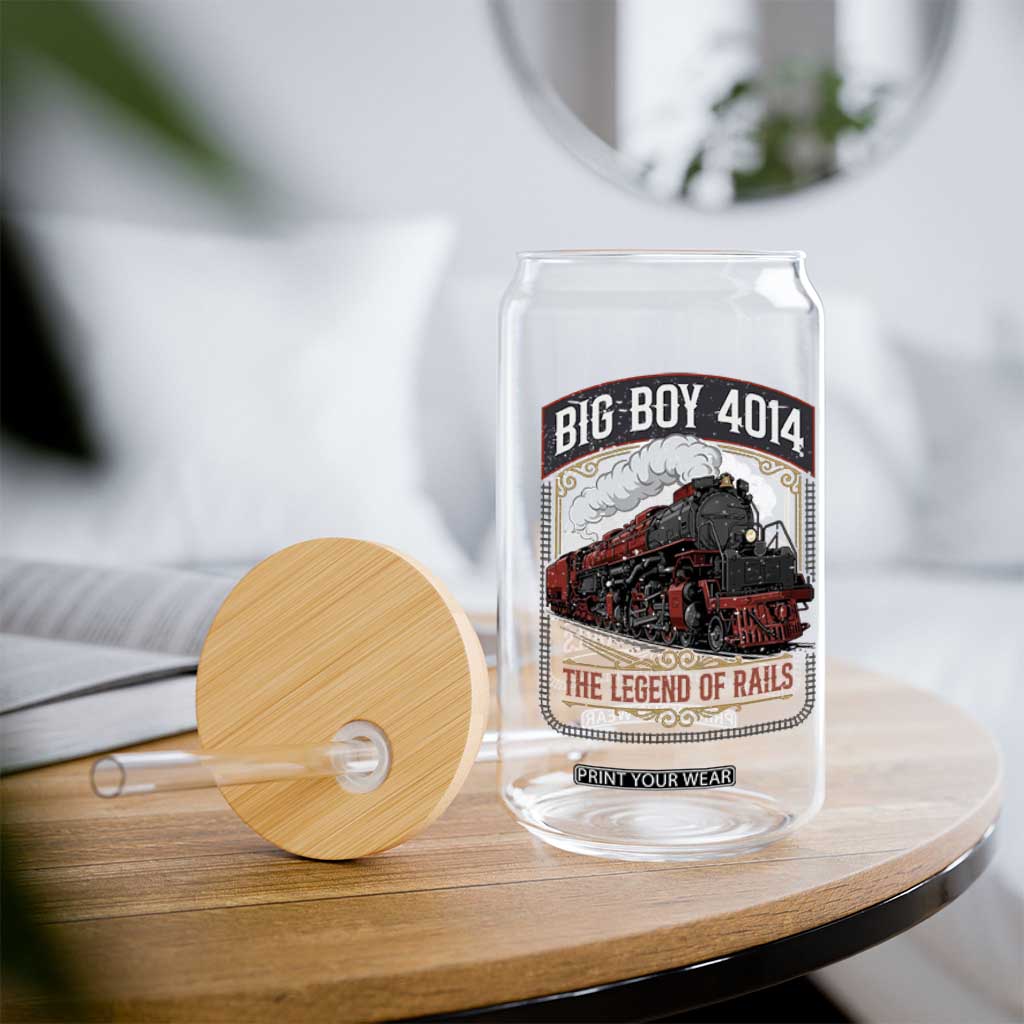 Retro Emblem Classic Steam Train Glass Can Locomotive Heritage Pride Legend of the Rails TS02 Print Your Wear