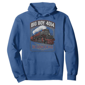 Retro Emblem Classic Steam Train Hoodie Locomotive Heritage Pride Legend of the Rails TS02 Royal Blue Print Your Wear