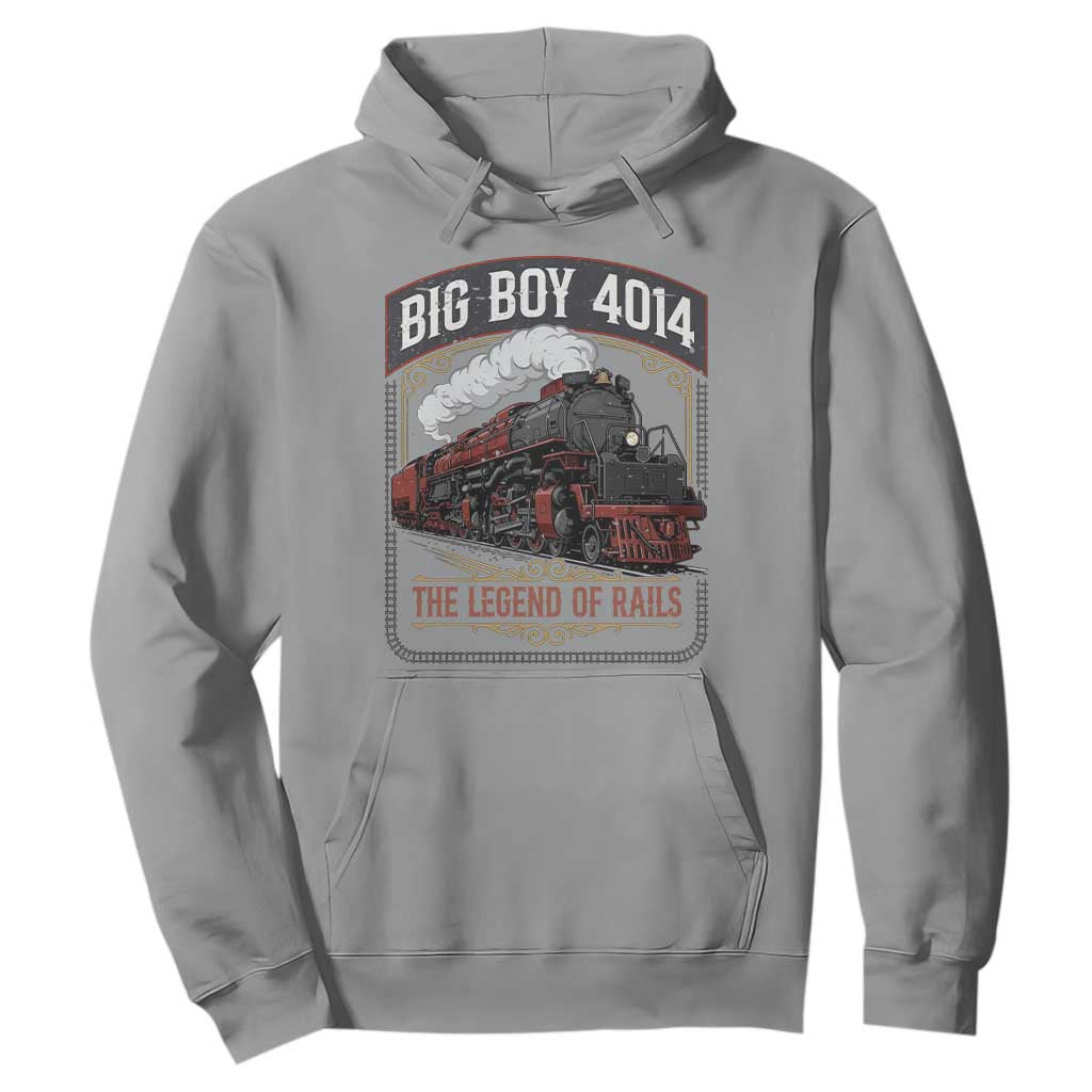 Retro Emblem Classic Steam Train Hoodie Locomotive Heritage Pride Legend of the Rails TS02 Sport Gray Print Your Wear