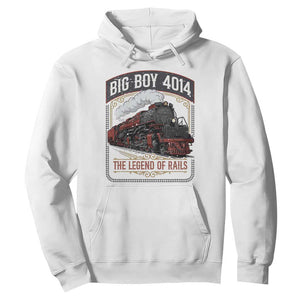 Retro Emblem Classic Steam Train Hoodie Locomotive Heritage Pride Legend of the Rails TS02 White Print Your Wear