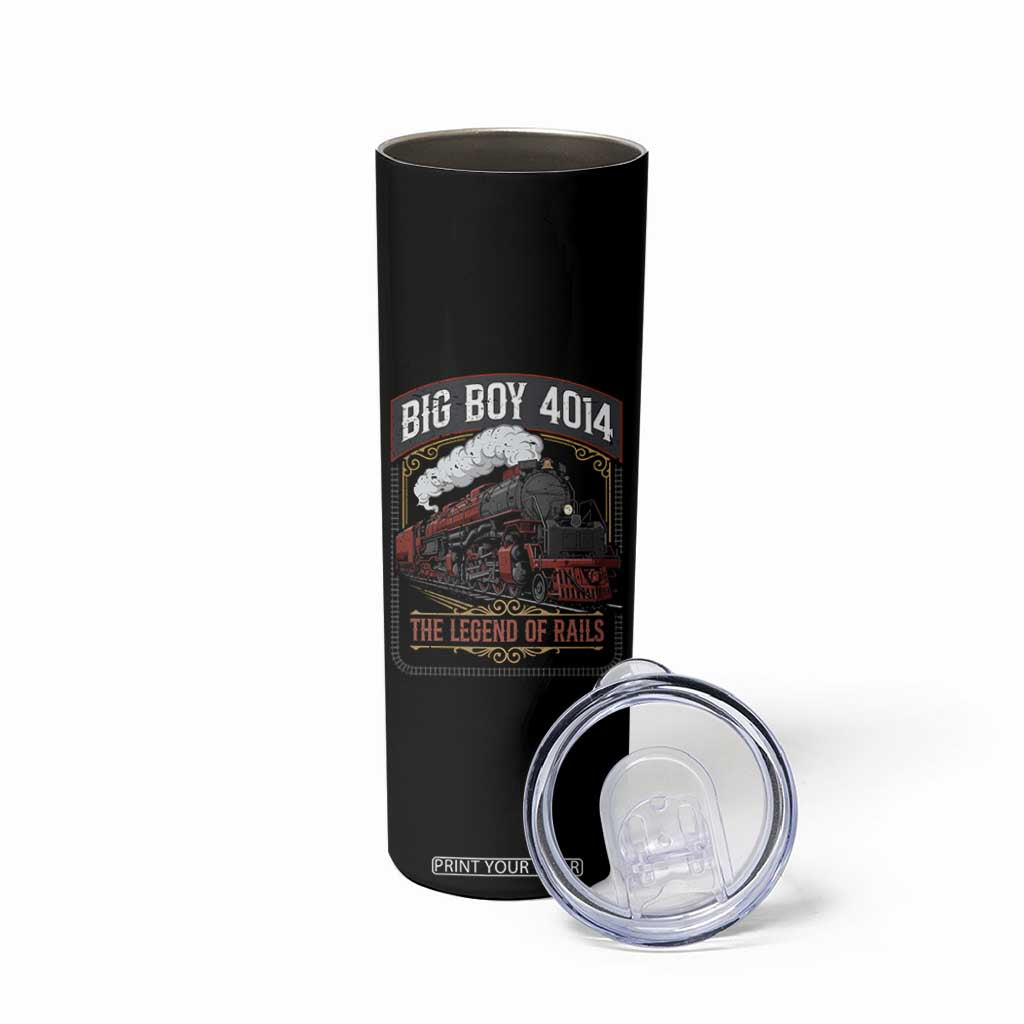 Retro Emblem Classic Steam Train Skinny Tumbler Locomotive Heritage Pride Legend of the Rails TS02 Print Your Wear