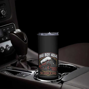 Retro Emblem Classic Steam Train Skinny Tumbler Locomotive Heritage Pride Legend of the Rails TS02 Print Your Wear