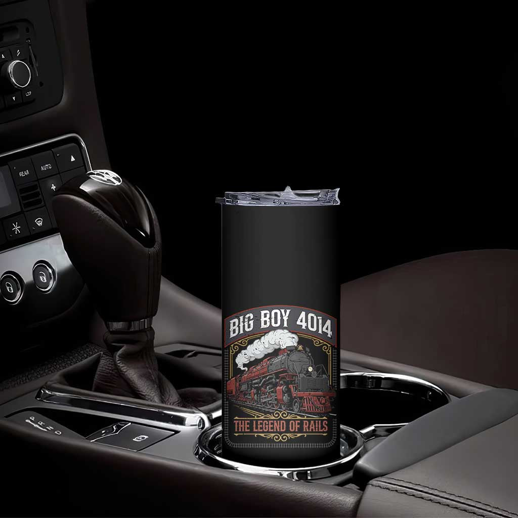 Retro Emblem Classic Steam Train Skinny Tumbler Locomotive Heritage Pride Legend of the Rails TS02 Print Your Wear