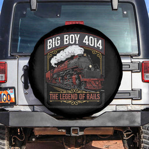 Retro Emblem Classic Steam Train Spare Tire Cover Locomotive Heritage Pride Legend of the Rails TS02 No hole Black Print Your Wear