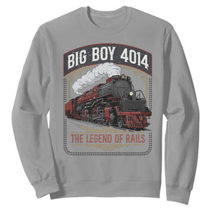 Retro Emblem Classic Steam Train Sweatshirt Locomotive Heritage Pride Legend of the Rails TS02 Sport Gray Print Your Wear