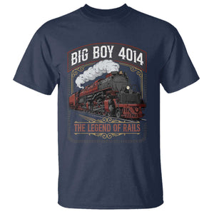 Retro Emblem Classic Steam Train T Shirt Locomotive Heritage Pride Legend of the Rails TS02 Navy Print Your Wear