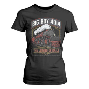 Retro Emblem Classic Steam Train T Shirt For Women Locomotive Heritage Pride Legend of the Rails TS02 Black Print Your Wear