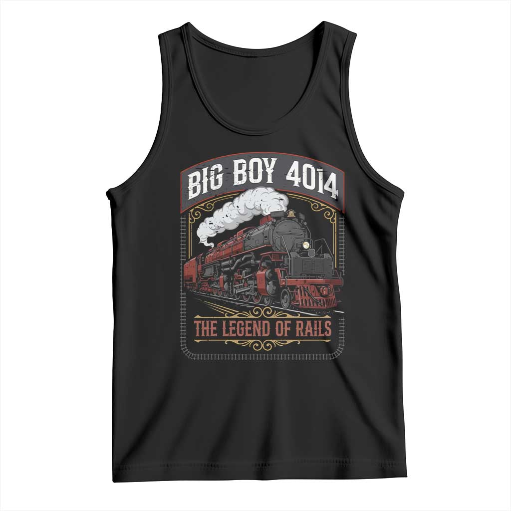 Retro Emblem Classic Steam Train Tank Top Locomotive Heritage Pride Legend of the Rails TS02 Black Print Your Wear