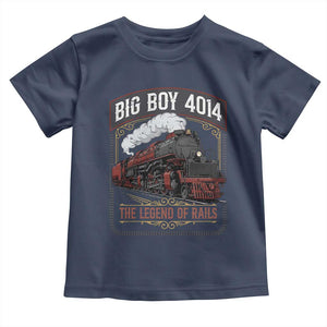 Retro Emblem Classic Steam Train Toddler T Shirt Locomotive Heritage Pride Legend of the Rails TS02 Navy Print Your Wear