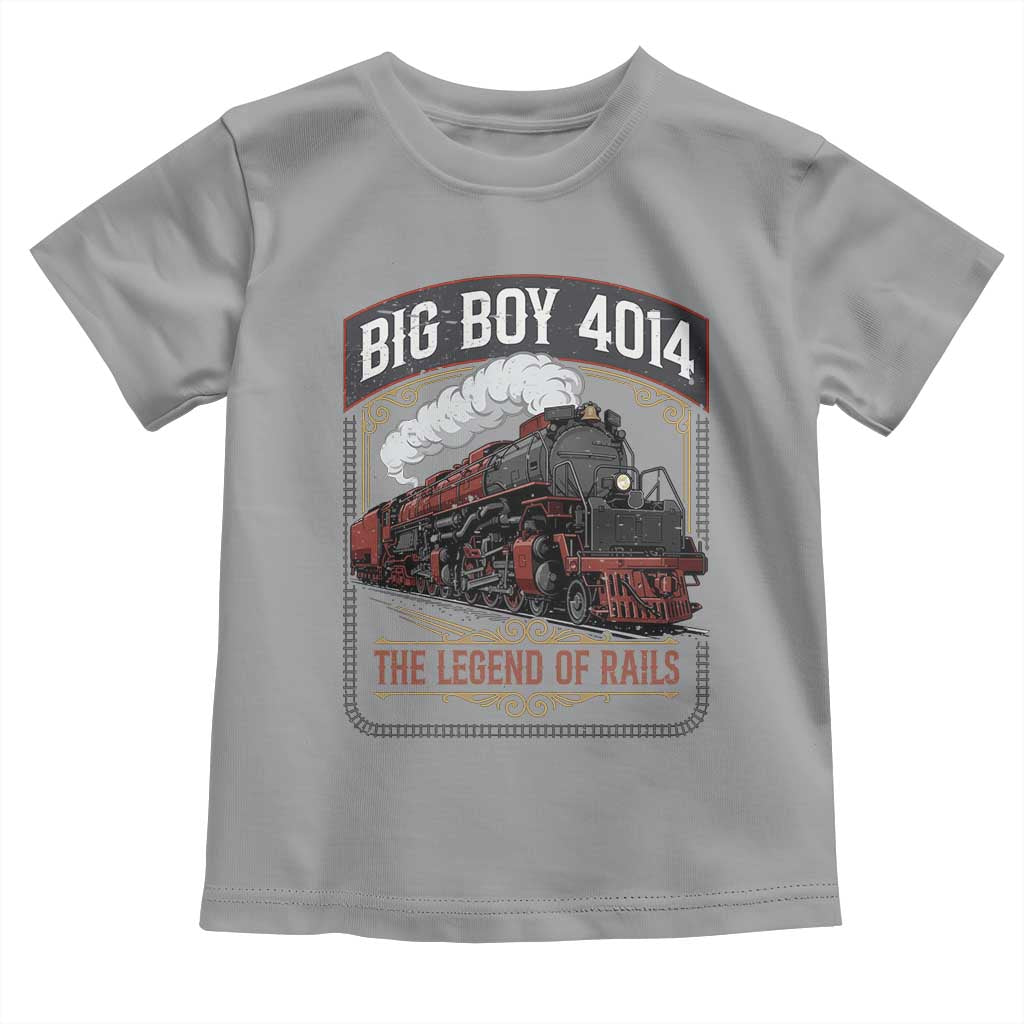 Retro Emblem Classic Steam Train Toddler T Shirt Locomotive Heritage Pride Legend of the Rails TS02 Sport Gray Print Your Wear
