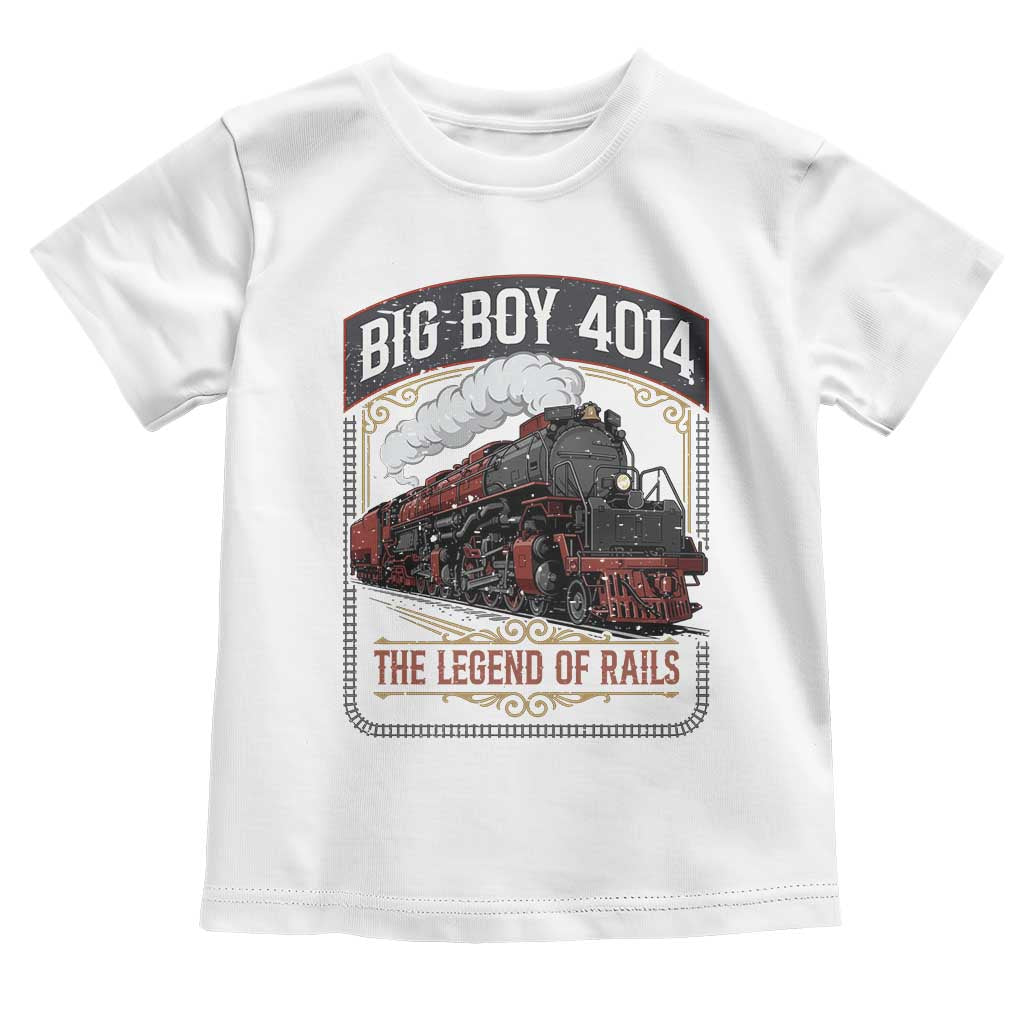 Retro Emblem Classic Steam Train Toddler T Shirt Locomotive Heritage Pride Legend of the Rails TS02 White Print Your Wear