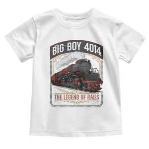 Retro Emblem Classic Steam Train Toddler T Shirt Locomotive Heritage Pride Legend of the Rails TS02 White Print Your Wear