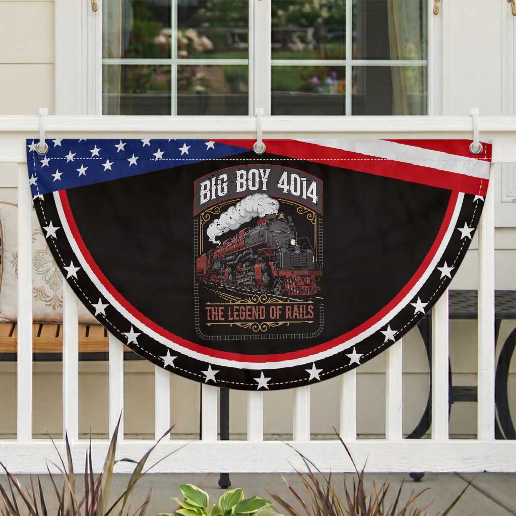 Retro Emblem Classic Steam Train Patriotic Fan Flag Locomotive Heritage Pride Legend of the Rails