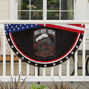 Retro Emblem Classic Steam Train Patriotic Fan Flag Locomotive Heritage Pride Legend of the Rails