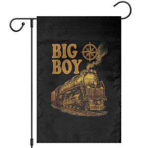 Vintage American Steam Train Locomotive Legend Garden Flag Compass Adventure Heritage Pride Graphic TS02 Black Print Your Wear