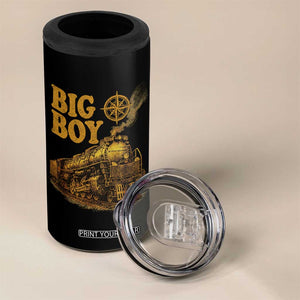 Vintage American Steam Train Locomotive Legend 4 in 1 Can Cooler Tumbler Compass Adventure Heritage Pride Graphic TS02 Print Your Wear