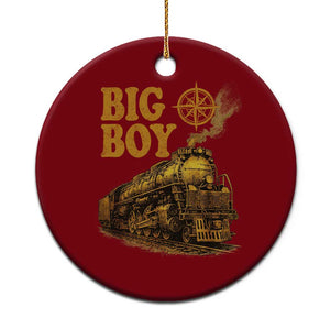Vintage American Steam Train Locomotive Legend Ceramic Ornament Compass Adventure Heritage Pride Graphic TS02 1pc Red Print Your Wear