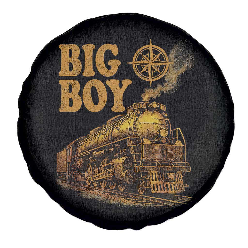 Vintage American Steam Train Locomotive Legend Spare Tire Cover Compass Adventure Heritage Pride Graphic TS02 Print Your Wear
