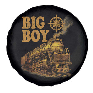 Vintage American Steam Train Locomotive Legend Spare Tire Cover Compass Adventure Heritage Pride Graphic TS02 Print Your Wear