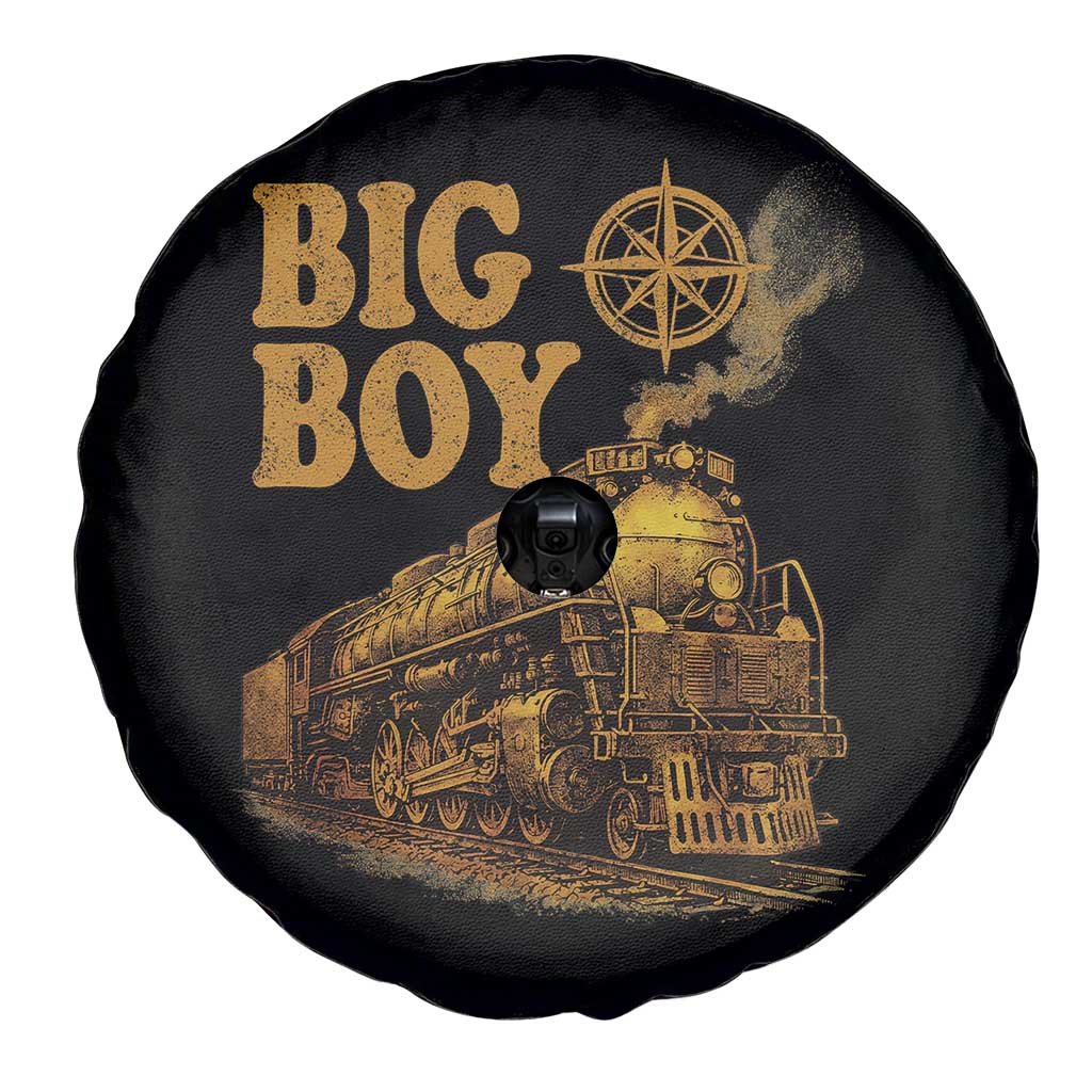 Vintage American Steam Train Locomotive Legend Spare Tire Cover Compass Adventure Heritage Pride Graphic TS02 Print Your Wear