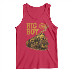 Vintage American Steam Train Locomotive Legend Tank Top Compass Adventure Heritage Pride Graphic TS02 Red Print Your Wear