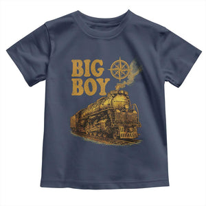 Vintage American Steam Train Locomotive Legend Toddler T Shirt Compass Adventure Heritage Pride Graphic TS02 Navy Print Your Wear