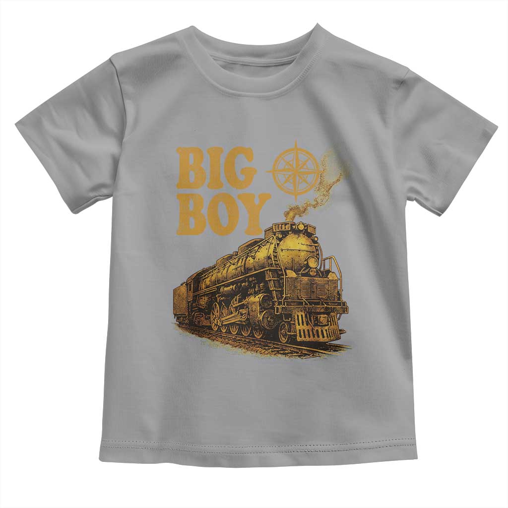 Vintage American Steam Train Locomotive Legend Toddler T Shirt Compass Adventure Heritage Pride Graphic TS02 Sport Gray Print Your Wear