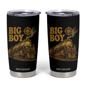 Vintage American Steam Train Locomotive Legend Tumbler Cup Compass Adventure Heritage Pride Graphic TS02 Black Print Your Wear