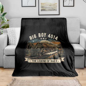 Scenic Mountain Steam Train Graphic Throw Blanket Legend of the Rails Heritage Pride TS02 Print Your Wear