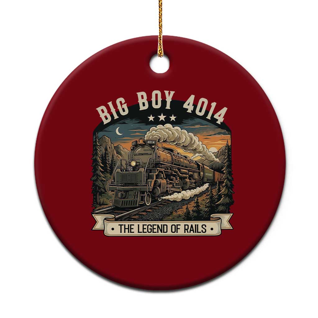 Scenic Mountain Steam Train Graphic Ceramic Ornament Legend of the Rails Heritage Pride TS02 1pc Red Print Your Wear