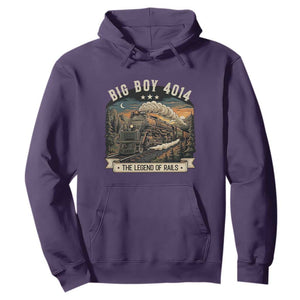 Scenic Mountain Steam Train Graphic Hoodie Legend of the Rails Heritage Pride TS02 Purple Print Your Wear