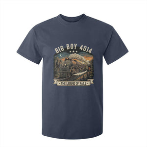 Scenic Mountain Steam Train Graphic T Shirt For Kid Legend of the Rails Heritage Pride TS02 Navy Print Your Wear
