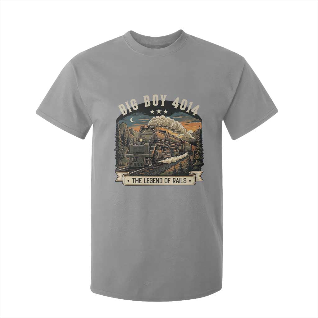 Scenic Mountain Steam Train Graphic T Shirt For Kid Legend of the Rails Heritage Pride TS02 Sport Gray Print Your Wear