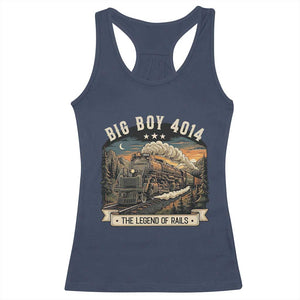 Scenic Mountain Steam Train Graphic Racerback Tank Top Legend of the Rails Heritage Pride TS02 Navy Print Your Wear