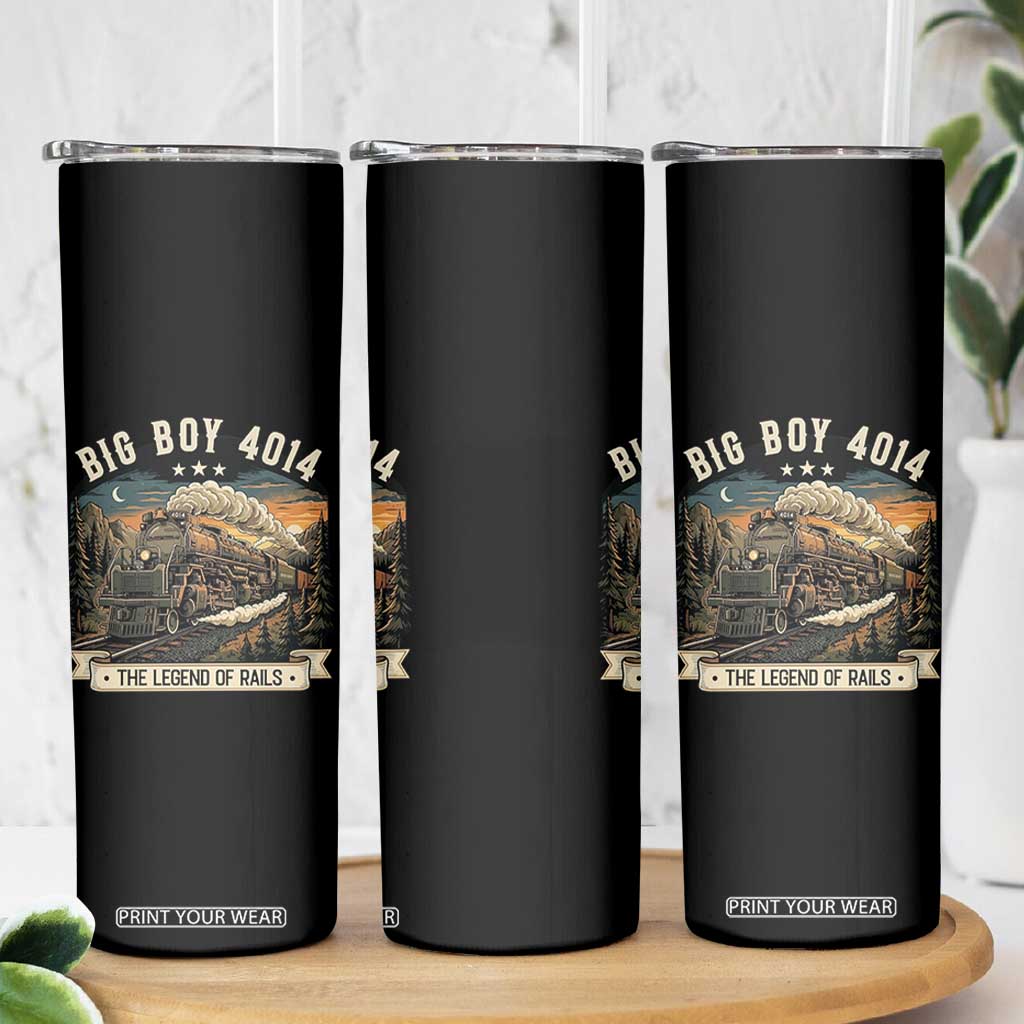 Scenic Mountain Steam Train Graphic Skinny Tumbler Legend of the Rails Heritage Pride TS02 Print Your Wear