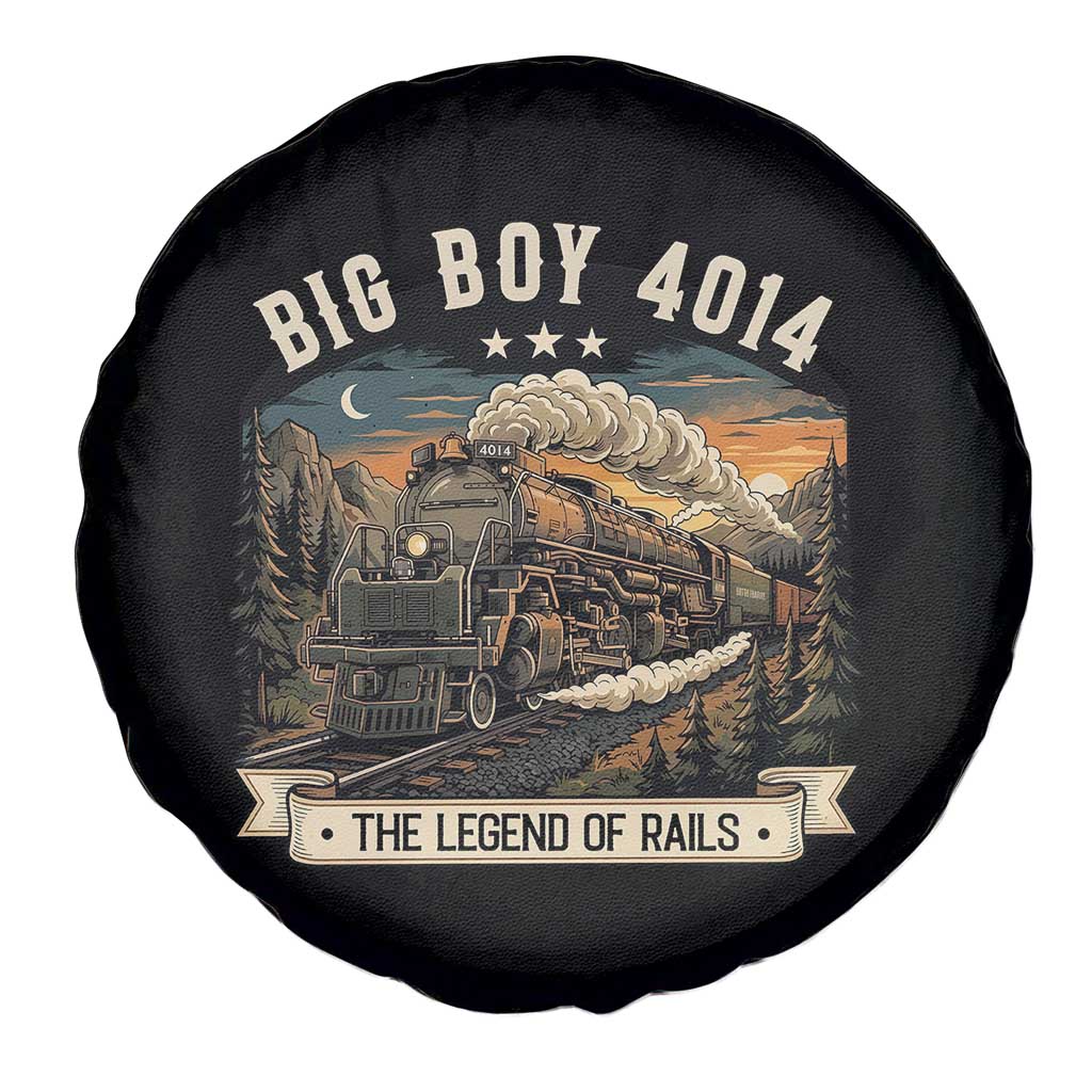 Scenic Mountain Steam Train Graphic Spare Tire Cover Legend of the Rails Heritage Pride TS02 Print Your Wear