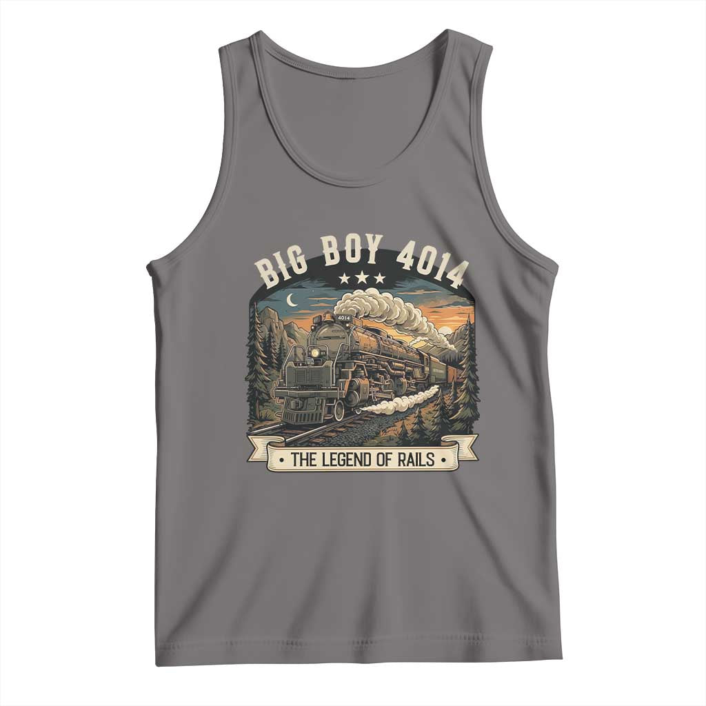 Scenic Mountain Steam Train Graphic Tank Top Legend of the Rails Heritage Pride TS02 Deep Heather Print Your Wear