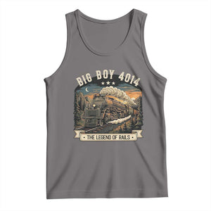 Scenic Mountain Steam Train Graphic Tank Top Legend of the Rails Heritage Pride TS02 Deep Heather Print Your Wear