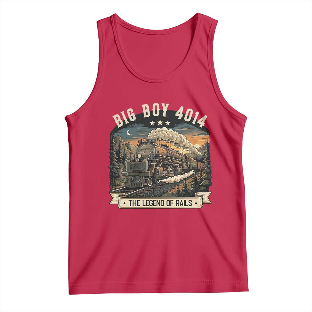 Scenic Mountain Steam Train Graphic Tank Top Legend of the Rails Heritage Pride TS02 Red Print Your Wear