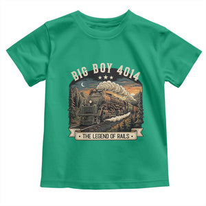 Scenic Mountain Steam Train Graphic Toddler T Shirt Legend of the Rails Heritage Pride TS02 Irish Green Print Your Wear