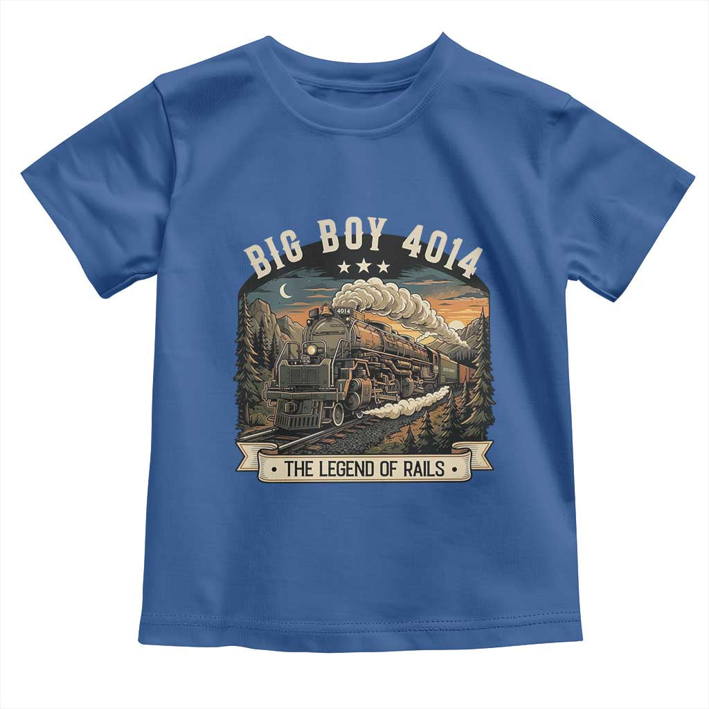 Scenic Mountain Steam Train Graphic Toddler T Shirt Legend of the Rails Heritage Pride TS02 Royal Blue Print Your Wear