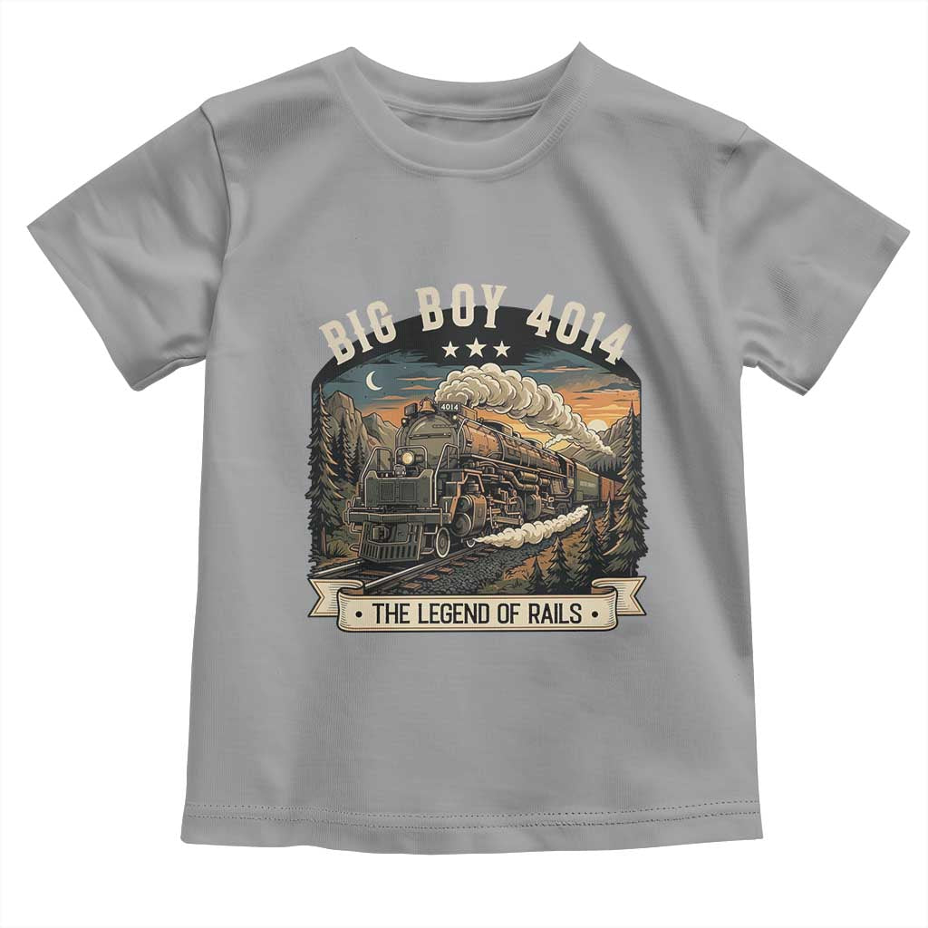 Scenic Mountain Steam Train Graphic Toddler T Shirt Legend of the Rails Heritage Pride TS02 Sport Gray Print Your Wear