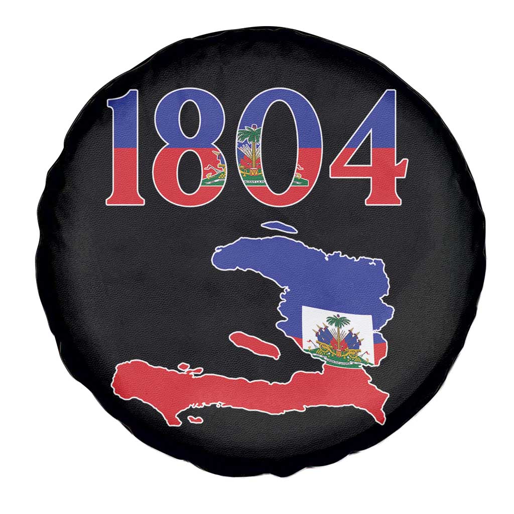 1804 Haiti Map and Flag Spare Tire Cover Haitian Heritage Pride Graphic TS02 Print Your Wear