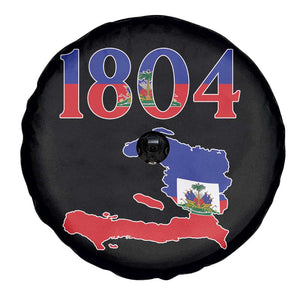 1804 Haiti Map and Flag Spare Tire Cover Haitian Heritage Pride Graphic TS02 Print Your Wear
