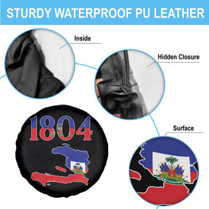 1804 Haiti Map and Flag Spare Tire Cover Haitian Heritage Pride Graphic TS02 Print Your Wear