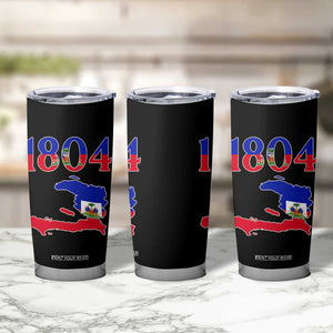 1804 Haiti Map and Flag Tumbler Cup Haitian Heritage Pride Graphic TS02 Print Your Wear