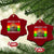 Juneteenth Is My Independence Day Ceramic Ornament Bold Afro Liberation Pan-African Flag TS02 Print Your Wear