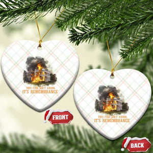 Juneteenth Ancestral Justice Ceramic Ornament This Fire Aint Arson It is Remembrance Black History TS02 Print Your Wear